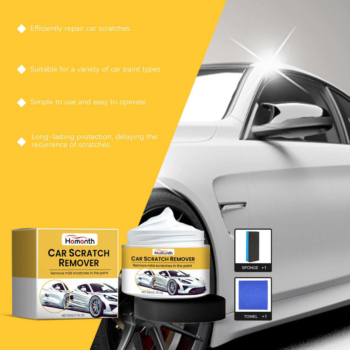 Car Scratch Repair Cream Car Paint Scratch Cream Cleaning And Maintenance Coating Car Paint Coating Agent - V.I.P Digital Presence