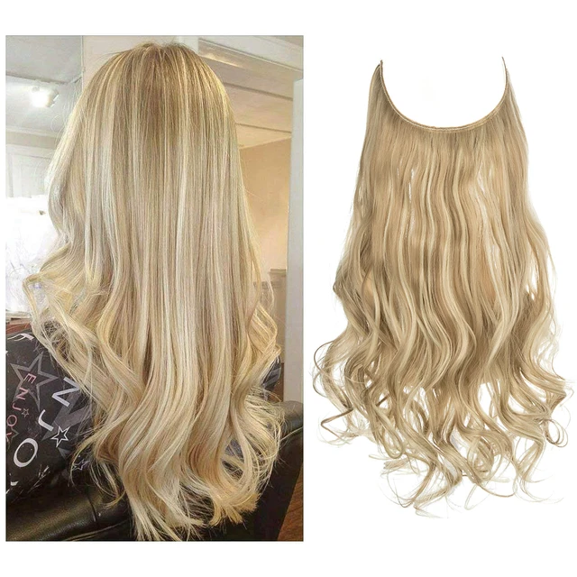 One-piece women's hair extension piece with abundant hair volume U-shaped fishing line invisible and natural long curly hair - V.I.P Digital Presence