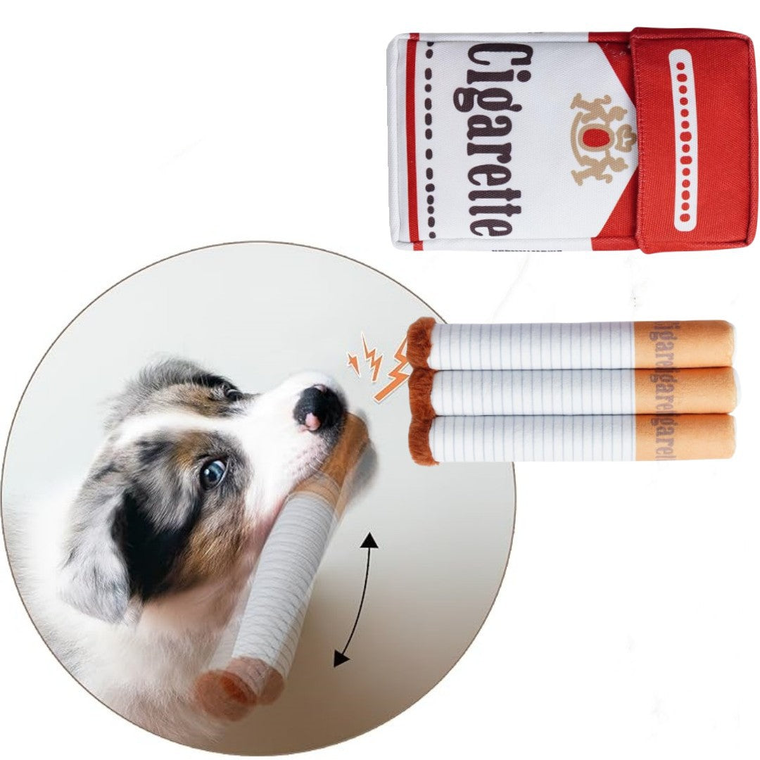 Dog cigarettes with box, sound making toys, pet toys, bite resistant and grinding plush toys, cat supplies - V.I.P Digital Presence