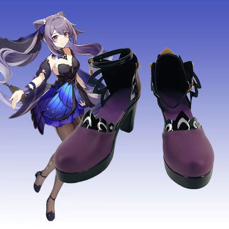 Shoes matching Genshin Impact Keqing cos clothing - V.I.P Digital Presence