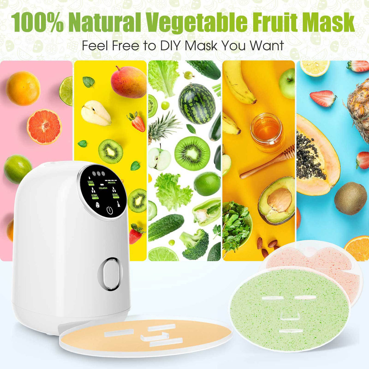 Smart LCD Touch Screen Fruit And Vegetable Mask Machine DIY Homemade Home Moisturizing Mask Machine Beauty Instrument - V.I.P Digital Presence