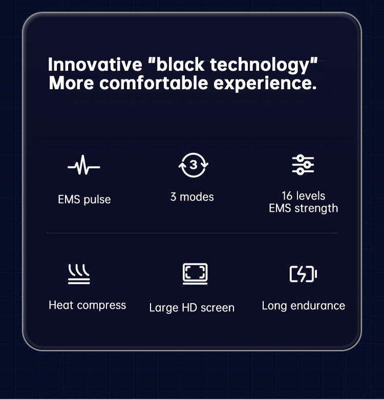 EMS Pulse Massage 16 Levels Keep Warm Waist Support Belt Heat Compress Pain Relief Electric Portable Back Waist Massager - V.I.P Digital Presence