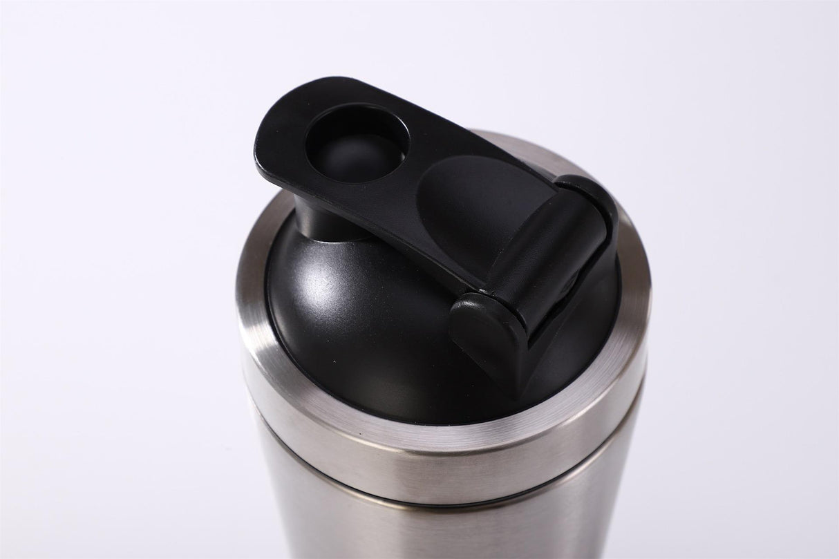 protein shaker bottle 304 stainless steel single layer sports cup shaker with lids and shake ball - V.I.P Digital Presence