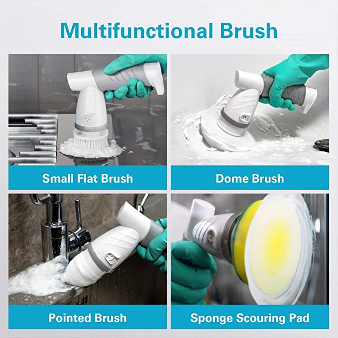 Household Kitchen Hand-Held Electric Dishwashing Brush Creative Bathtub Cleaning Brush Charging Rotary Mop - V.I.P Digital Presence