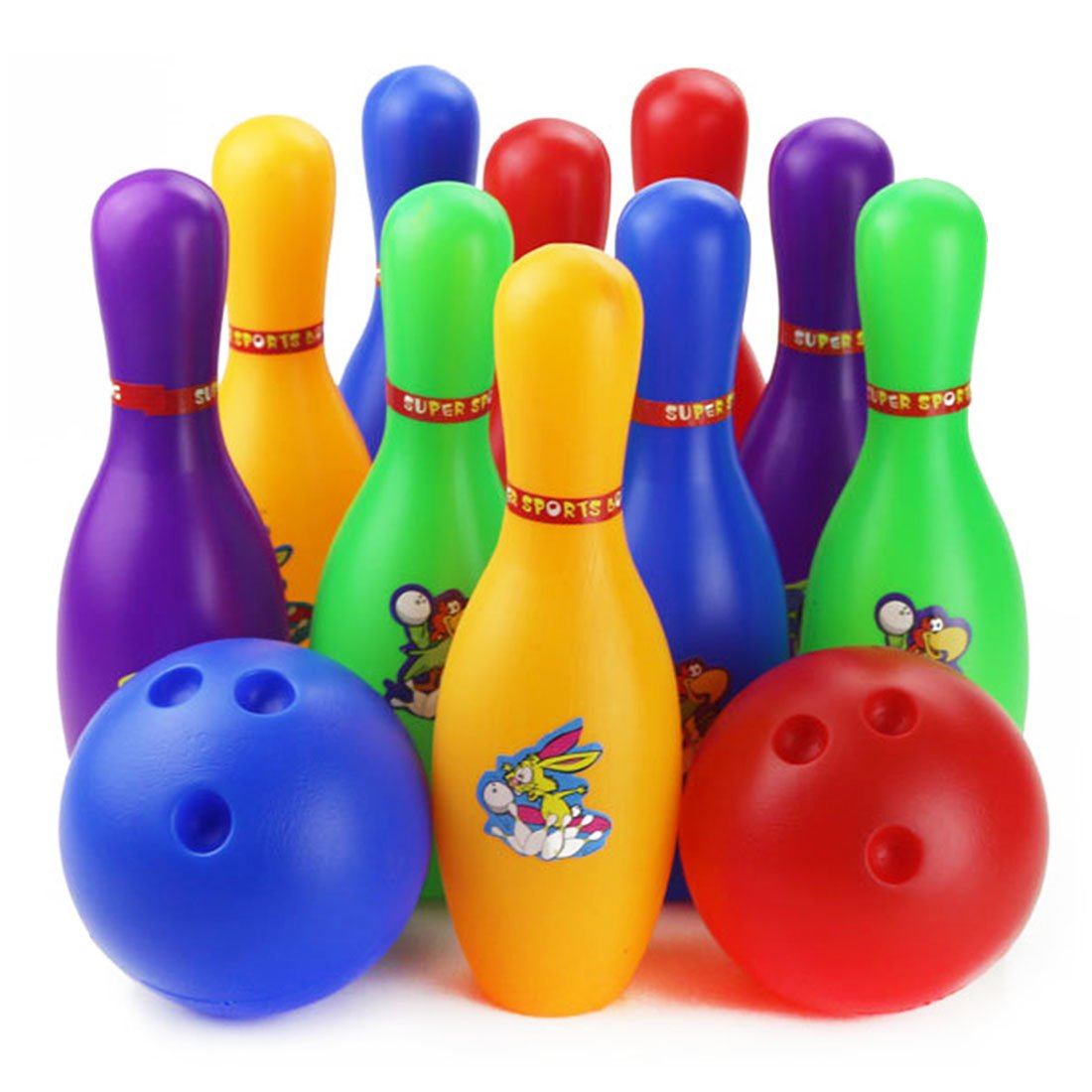 Colorful Standard 12 Piece Bowling Set - V.I.P Digital Presence