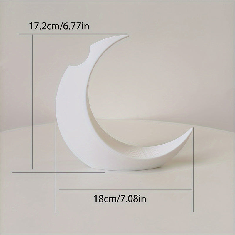 3D-printed Gothic Moon Vase, fits dried & artificial flowers. A unique home decor and desktop charm, a great gift too. - V.I.P Digital Presence
