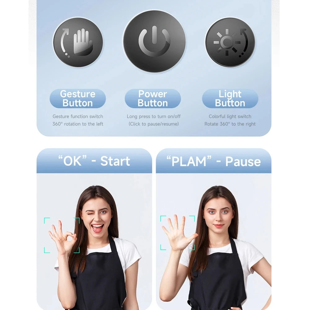 P03 AI Smart Gimbal 360° Auto Face Tracking Gimbal All-in-one Rotation For Smartphone video Vlog Stabilizer Phone Holder - V.I.P Digital Presence