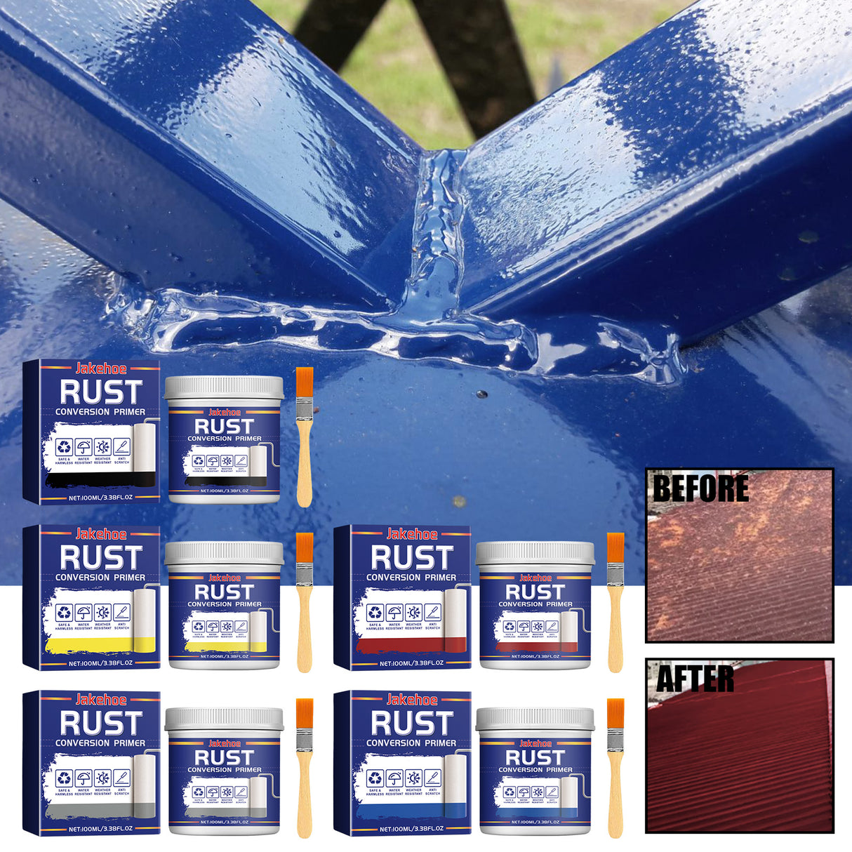 Rust Conversion Primer, Iron Door Metal Gear Bracket Rust Stair Handrail Corrosion Remover - V.I.P Digital Presence