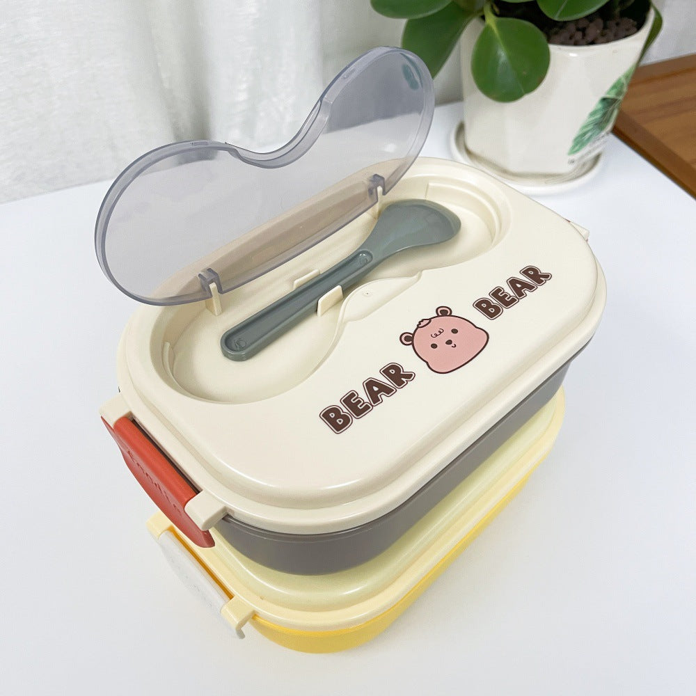 Cartoon cute stainless steel compartment lunch box lunch box fresh-keeping box - V.I.P Digital Presence
