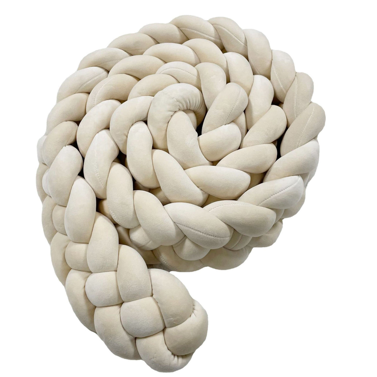 Woven baby bed surround anti-collision strip four strand Fried Dough Twists braid wrapped around the bed surround ins baby child - V.I.P Digital Presence