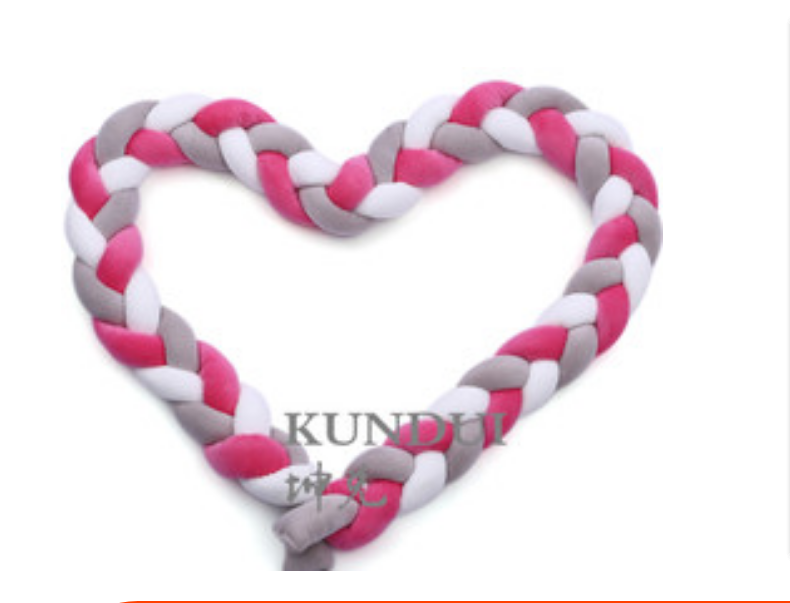 100cmBaby Bumper Bed Braid Knot Pillow Cushion Bumper for Infant Kids Crib Protector Cot Bumper Room Decor Anti-collision Bumper - V.I.P Digital Presence