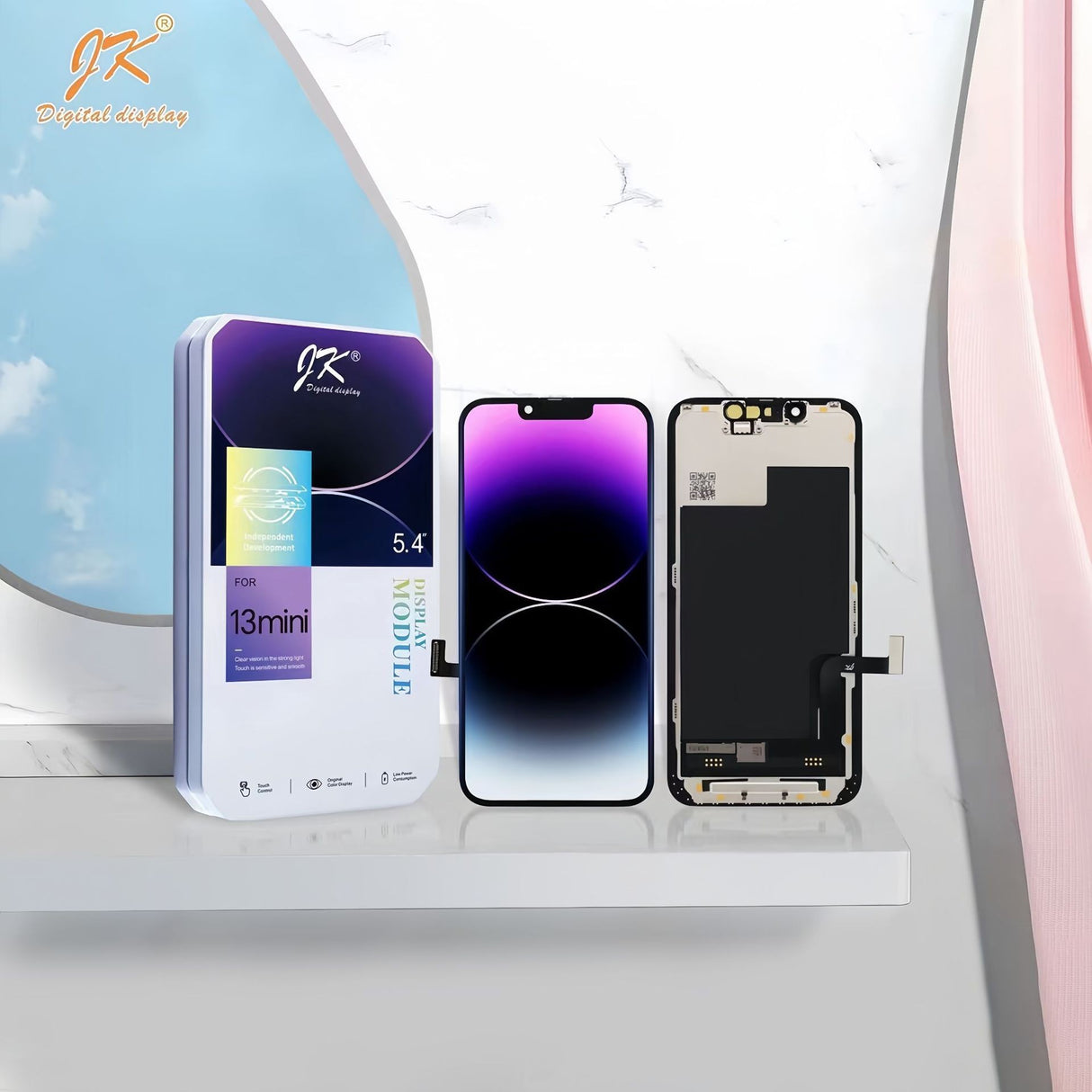 Pantalla GX JK amoled LCD Display For iPhone X 12 13 15 Pro max LCD Display Touch Screen Digitizer Assembly For 14 11 XR XS Max - V.I.P Digital Presence