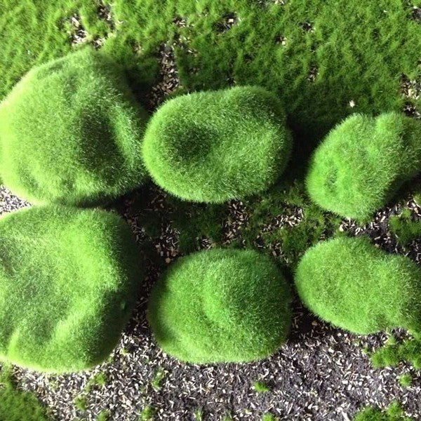 Mossy Stone Artificial Green Stone Mossy Rock Flower Arrangement Material - V.I.P Digital Presence