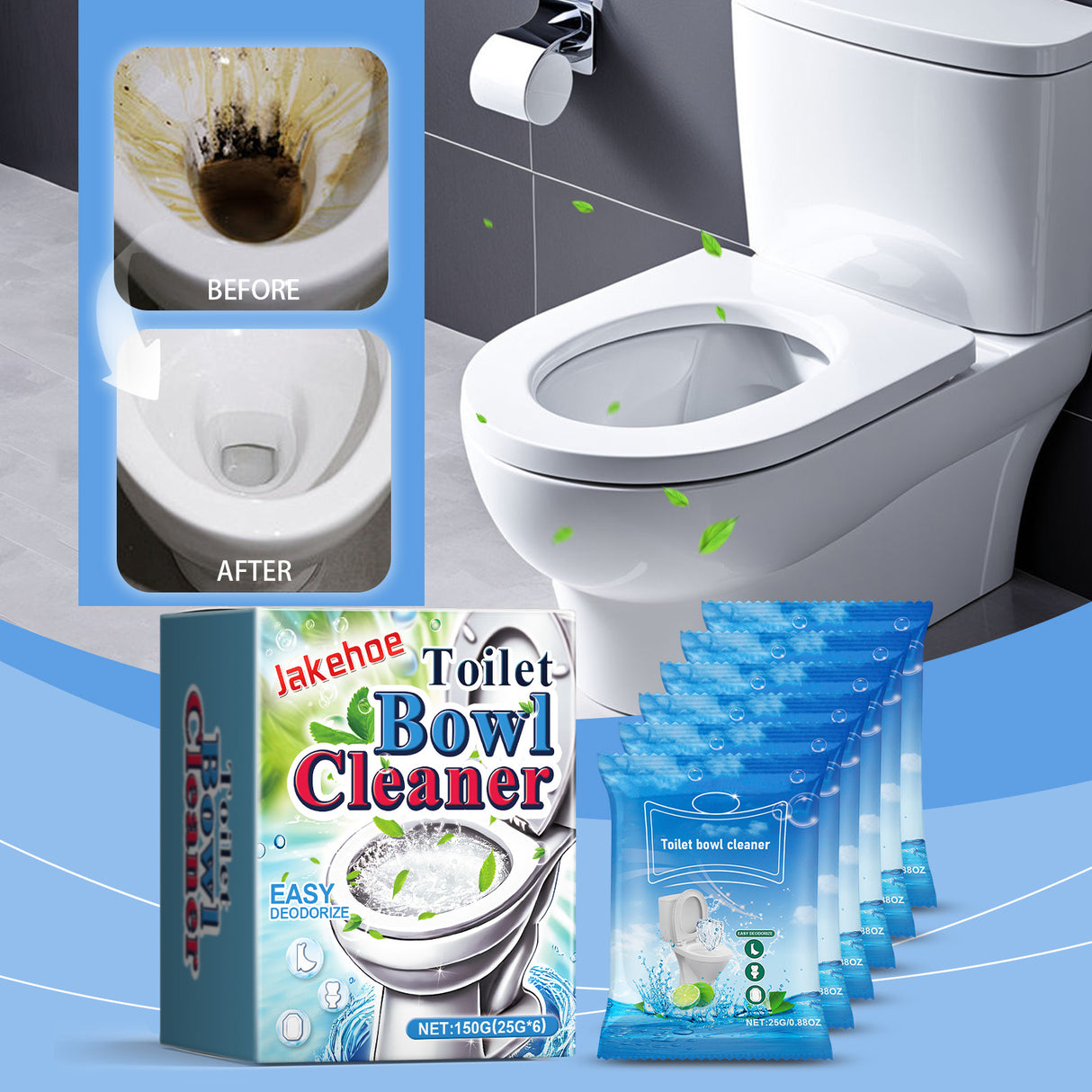 Foam Toilet Cleaning Powder, Household Toilet Decontamination Toilet Cleaner Stubborn Stains And Scale Cleaning Powder - V.I.P Digital Presence