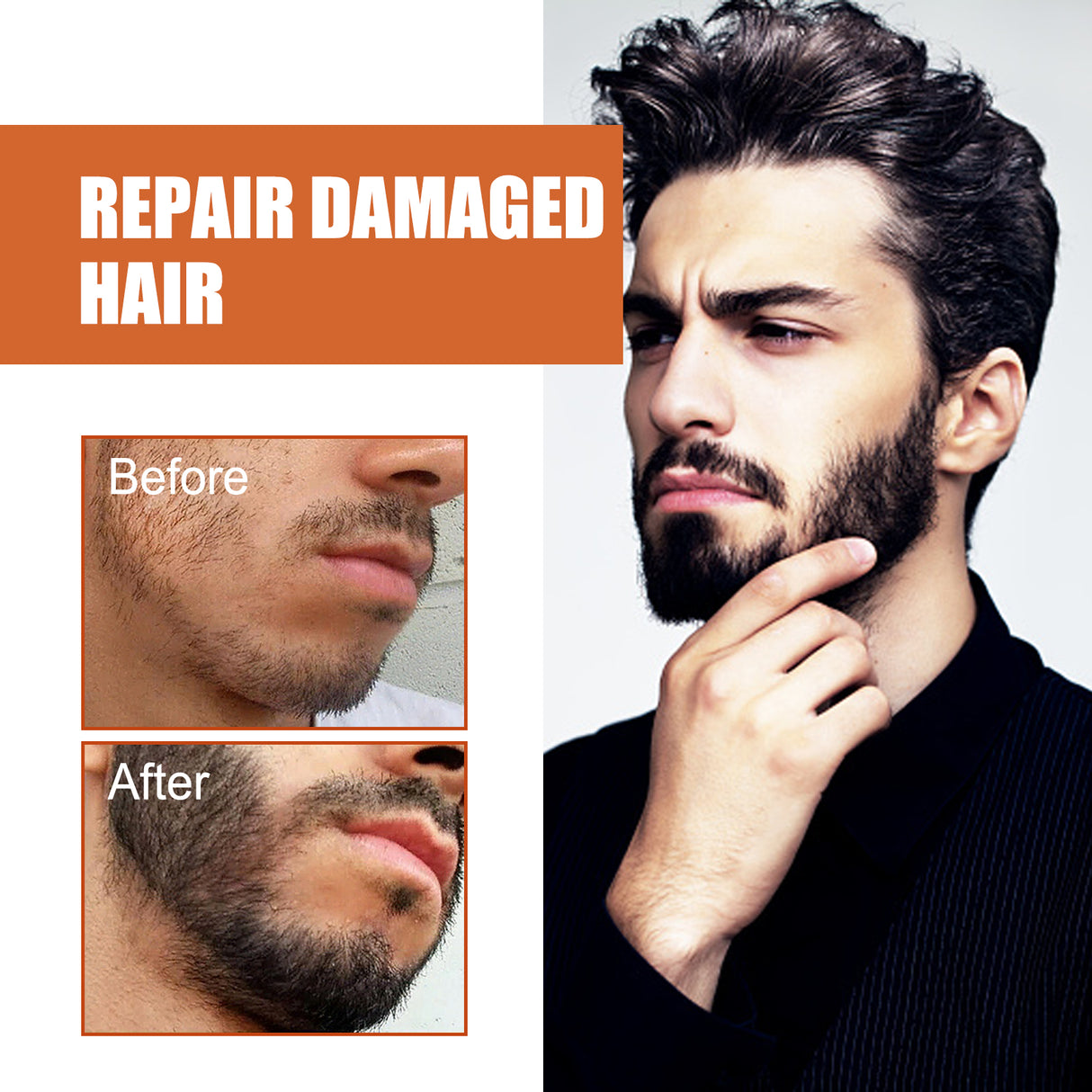 Beard Growth Care Oil Strong And Dense Growth Men's Beard Nourishing Care Essential Oil - V.I.P Digital Presence