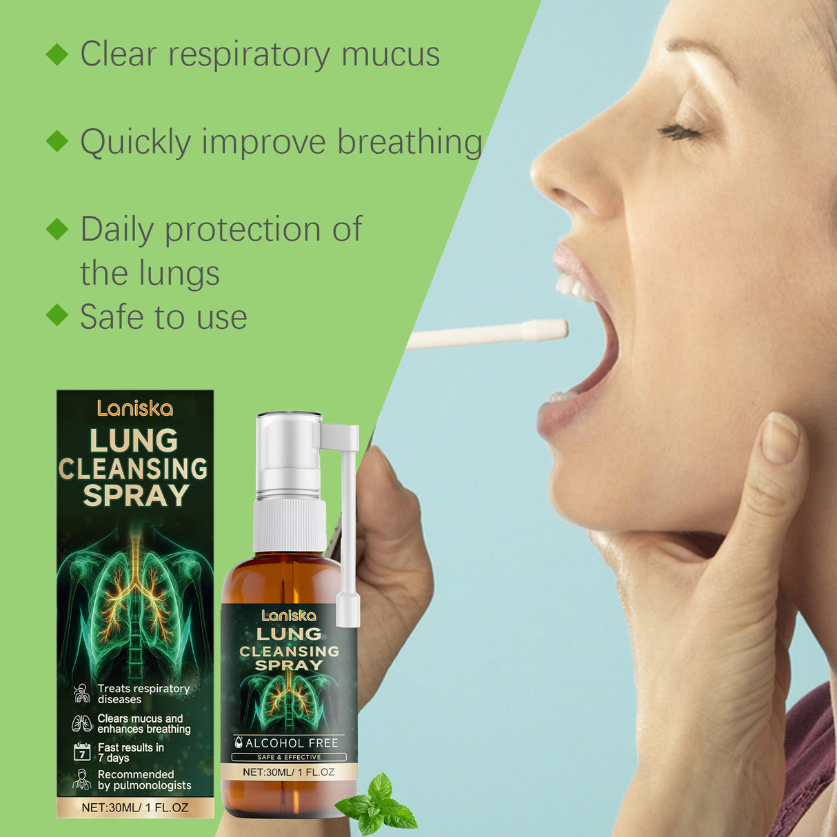 Herbal Body Cleansing Spray Body Repair Cough Relief Herbal Ingredients Treatment Spray - V.I.P Digital Presence