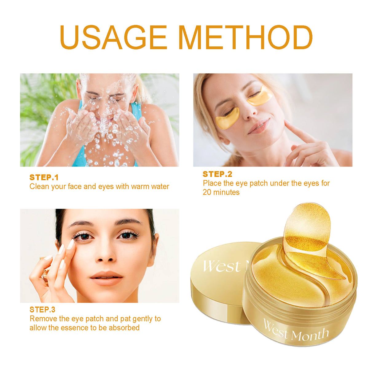 Gold Snail Eye Patch Hydrating Eye Patch Skin Care Around The Eyes