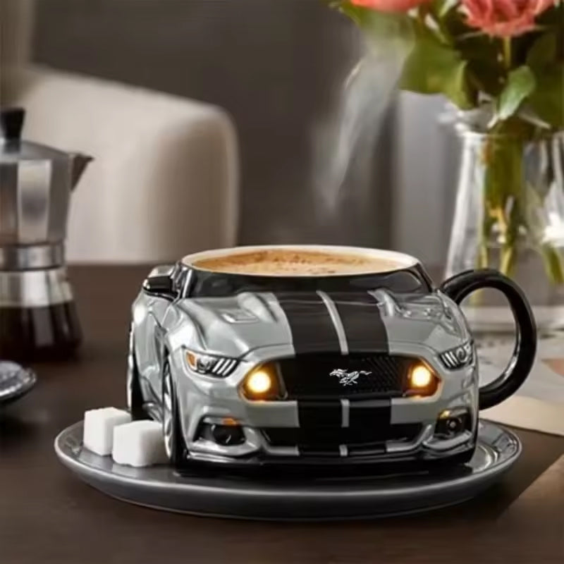Car-Shaped Stainless Steel Coffee Mug – Handmade, Durable, Novelty Office Cup, Ideal Gift for Car Fans - V.I.P Digital Presence