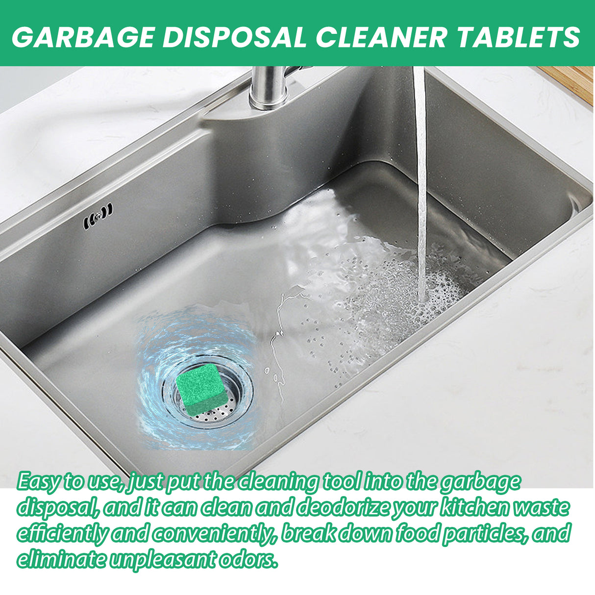 Garbage Disposal Cleaning Block, Kitchen Food Waste Disposal Agent Pipeline Cleaning Block - V.I.P Digital Presence