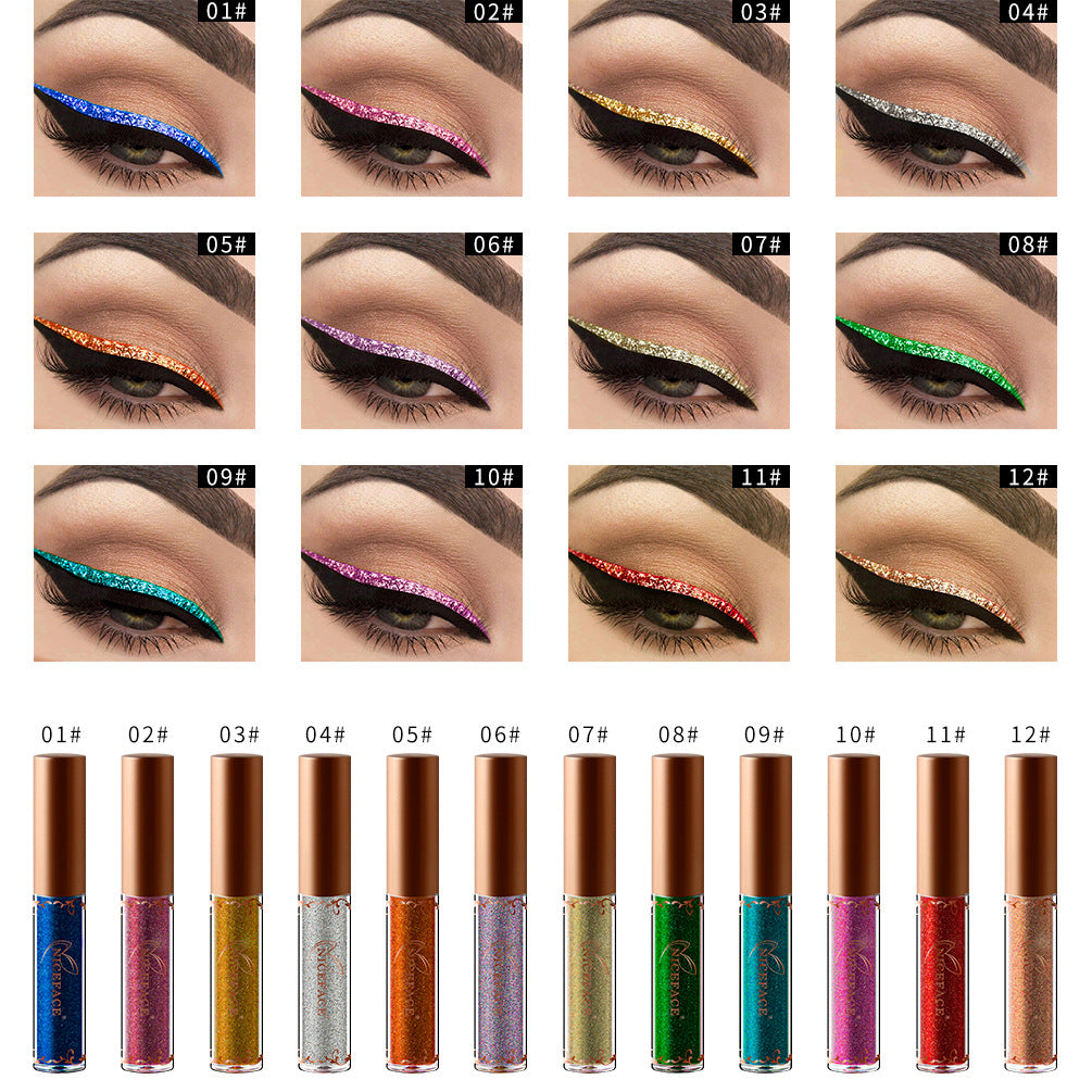 NICEFACE Metallic Colors Shiny Diamond Liquid Eyeliner High Shine Pearlescent Liquid Eyeliner - V.I.P Digital Presence