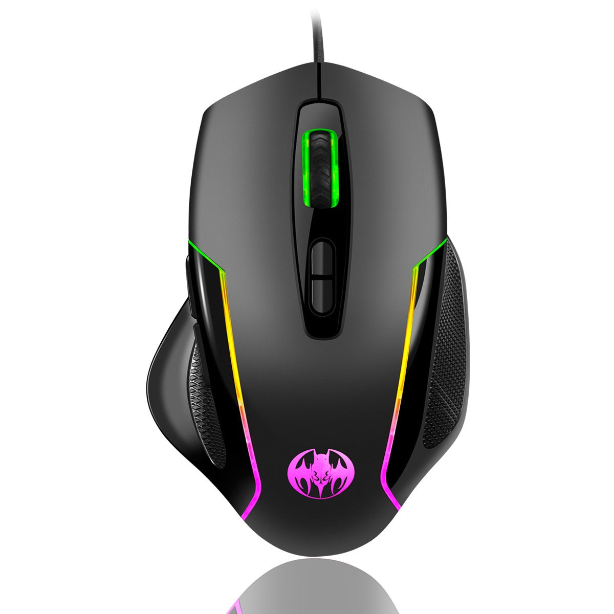 Wired optical gaming mouse with seven key macro light emitting breathing light - V.I.P Digital Presence