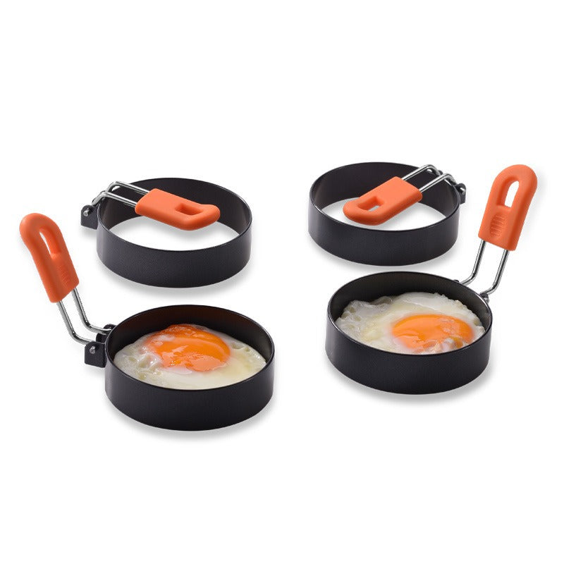Creative thickened stainless steel non stick coating circular egg fryer hamburger patty mold - V.I.P Digital Presence