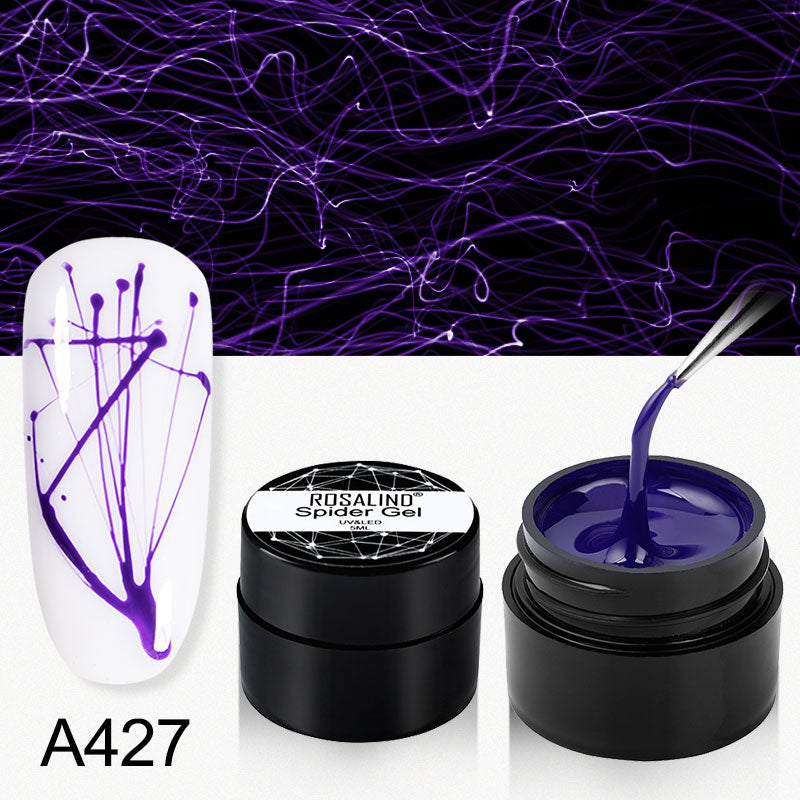 ROSALIND Gel Spider Line For Nails Art Gel Polish UV Colors Painting Gel Nail Polish Spider Gel Lacquer Web Stickers Gel Polish - V.I.P Digital Presence