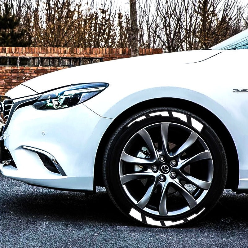 Car tire stickers, tire letter stickers, English letter 3D stickers - V.I.P Digital Presence