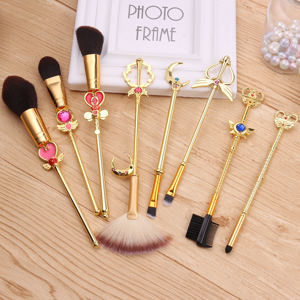 Sailor Moon Makeup Brush Tool Set Unicorn Wet and Wild Anime Peripheral Gifts - V.I.P Digital Presence
