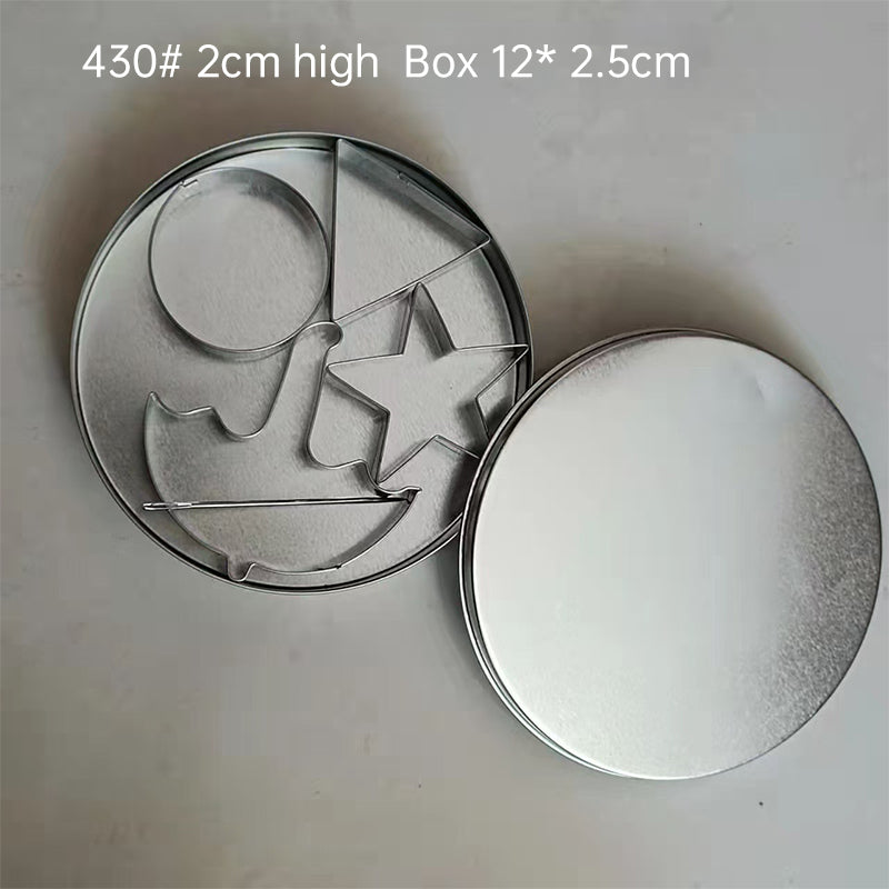 Sugar Candy Tools: Stainless Cutters, Choco Molds, Umbrella Cutter, 6 - pce Biscuit Kit for Fam & Party - V.I.P Digital Presence