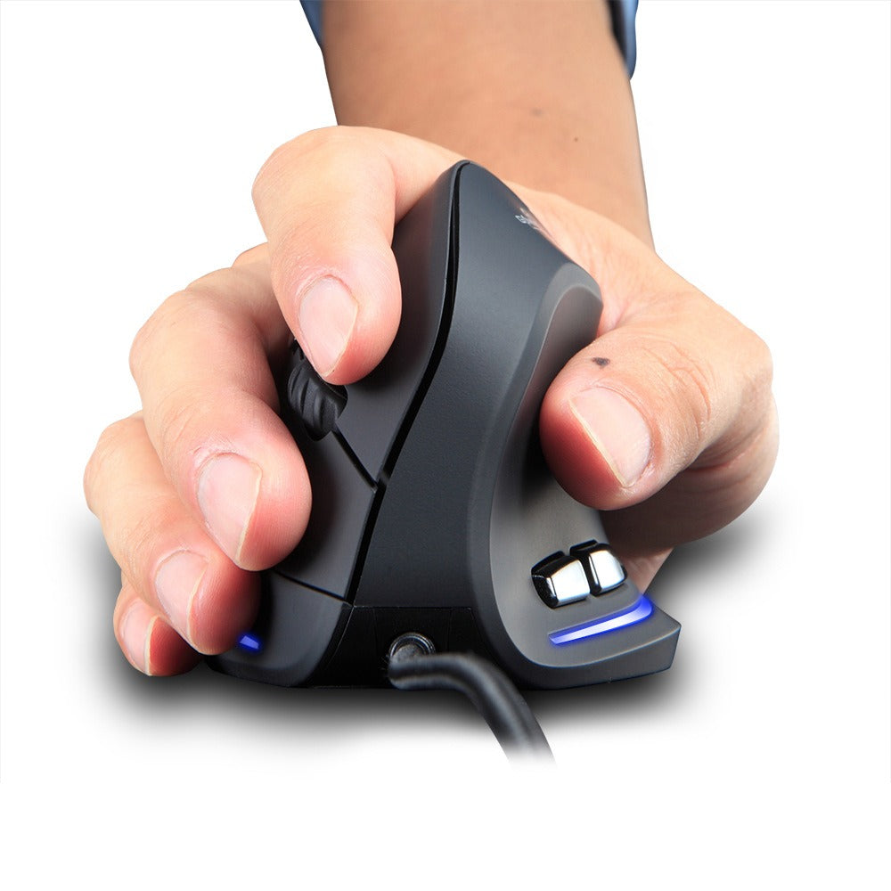 ZELOTES T20 Vertical Mouse Grip Ergonomic Laptop Desktop Wired Mouse - V.I.P Digital Presence