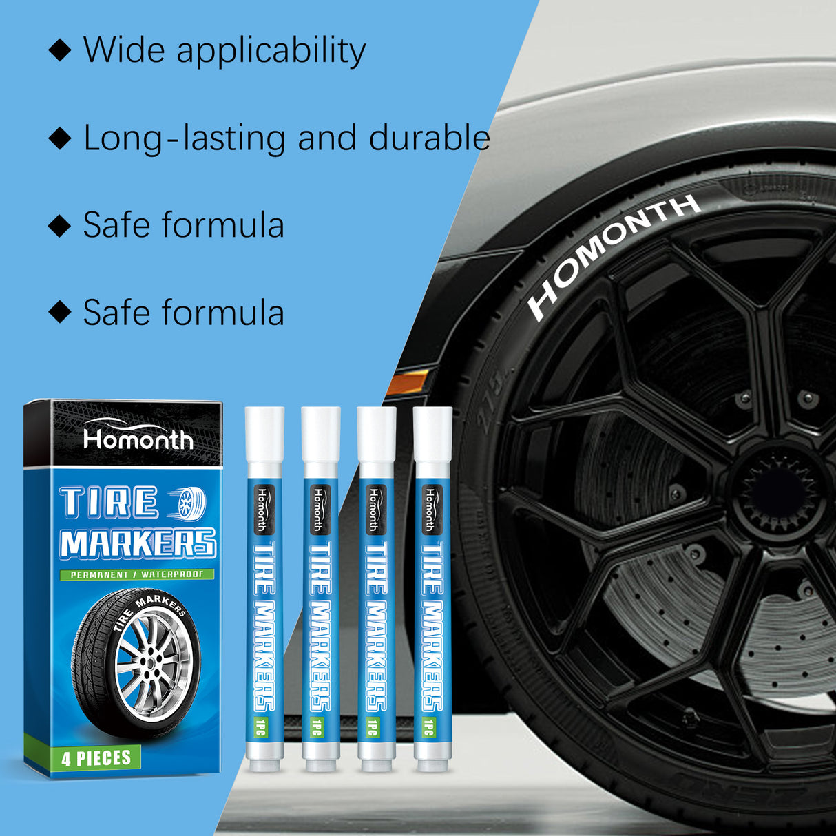 White Tire Paint Pen Car Tire Paint Pen Does Not Fade Color Creative Diy Oil Pen - V.I.P Digital Presence