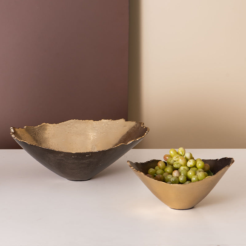 Modern Luxury Oval Edge Decorative Tray Creative Home Dining Table Fruit Plate Ornament - V.I.P Digital Presence