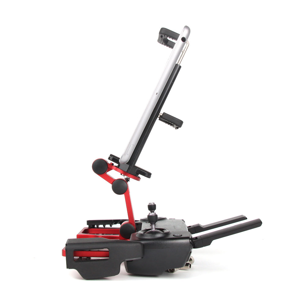Soporte de aluminio para control remoto DJI Mavic 2 Pro Air Spark con correa de montaje para iPhone, iPad, tableta y Samsung