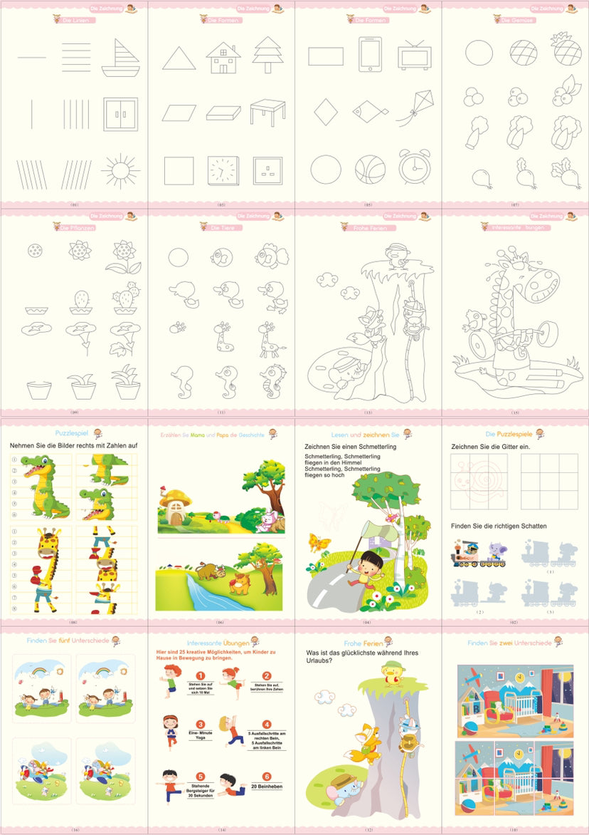 Full English version of calligraphy stickers Children's groove copybook Student hard pen practice copybook Magic writing sticker - V.I.P Digital Presence