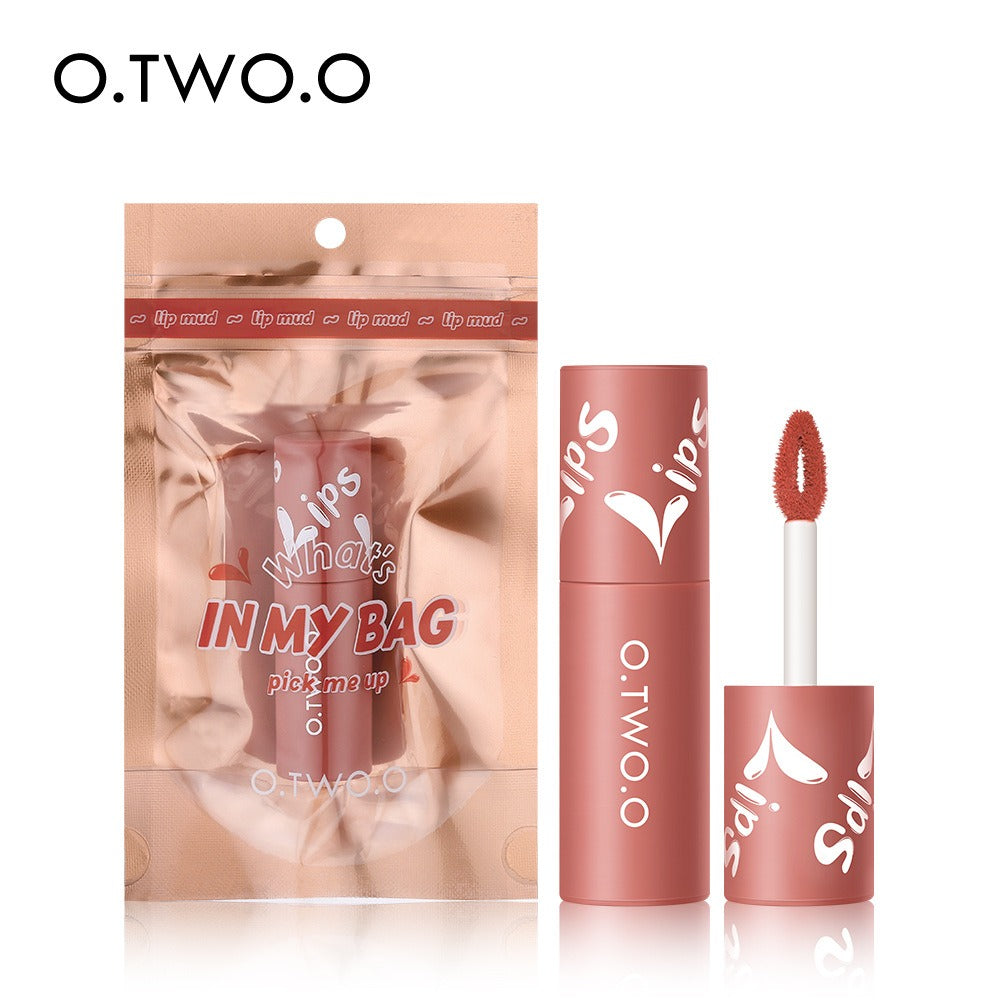 O. TWO. O Lip Clay Matte Face Lip And Cheek Dual-Use Powder Blusher Lipstick Air Lip Glaze Does Not Stick To Cup Lip Color 9144 - V.I.P Digital Presence