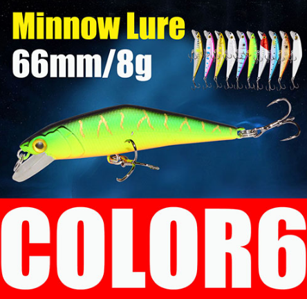 AFISHLURE Bass Wobblers Trout Fishing Lure 66mm/8g Minnow Hard Baits Iscas Artificial Pesca Leurre