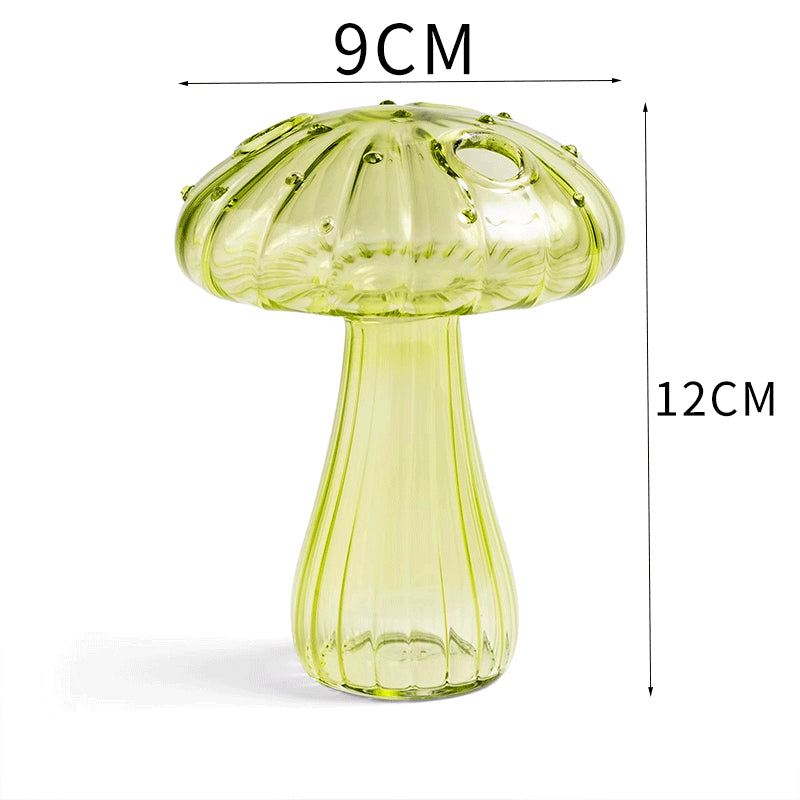 Glass Mushroom Vase Aromatherapy Vase Hydroponic Flower Arrangement Decoration Home Decoration Glass Creative Vase - V.I.P Digital Presence
