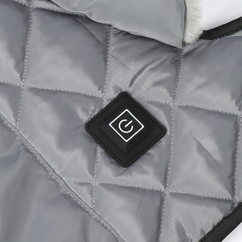 Heated Pet Clothing - New Fashion Warm Dog Cotton Jacket with Short Rabbit Fur - V.I.P Digital Presence
