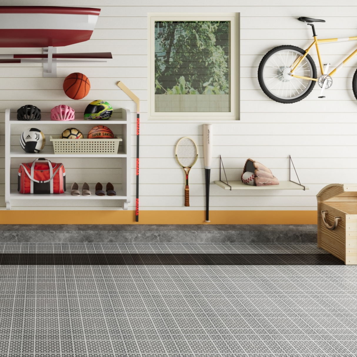 12 x 12 inch gray interlocking deck tiles, plastic waterproof, weighing up to 6613 pounds, with a rose pattern pack of 12 - V.I.P Digital Presence