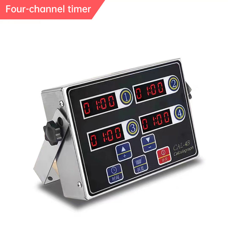 8 - Channel Calculagraph Kitchen Timer, 220V plug, shake - to - remind, 8 screens, great cooking accessory. - V.I.P Digital Presence