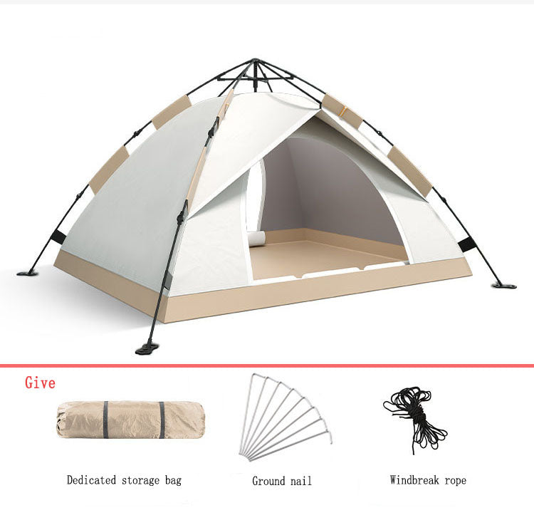 Outdoor Automatic Quick Open Tents Two Door Beach Camping Tent Breathable Rainproof And Sunscreen - V.I.P Digital Presence