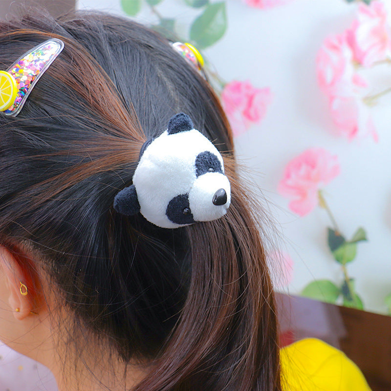 Cute Fat Pierced Panda Headband Korean Style Girls Plush Panda Doll Brooch Headband Headband - V.I.P Digital Presence