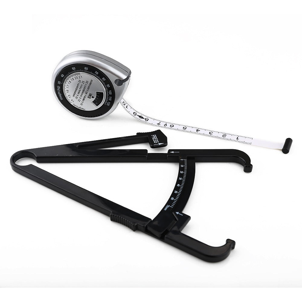 Body Fat Caliper and Measuring Tape for Body Skin fold Calipers and Body Fat Tape Measure Tool - V.I.P Digital Presence