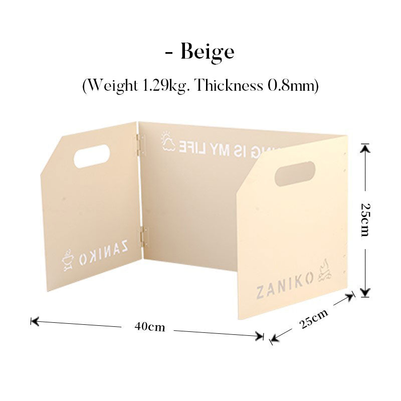 Outdoor stove enclosure wind shield camping wind shield shielding plate cassette stove folding gas stove stove wind shield - V.I.P Digital Presence