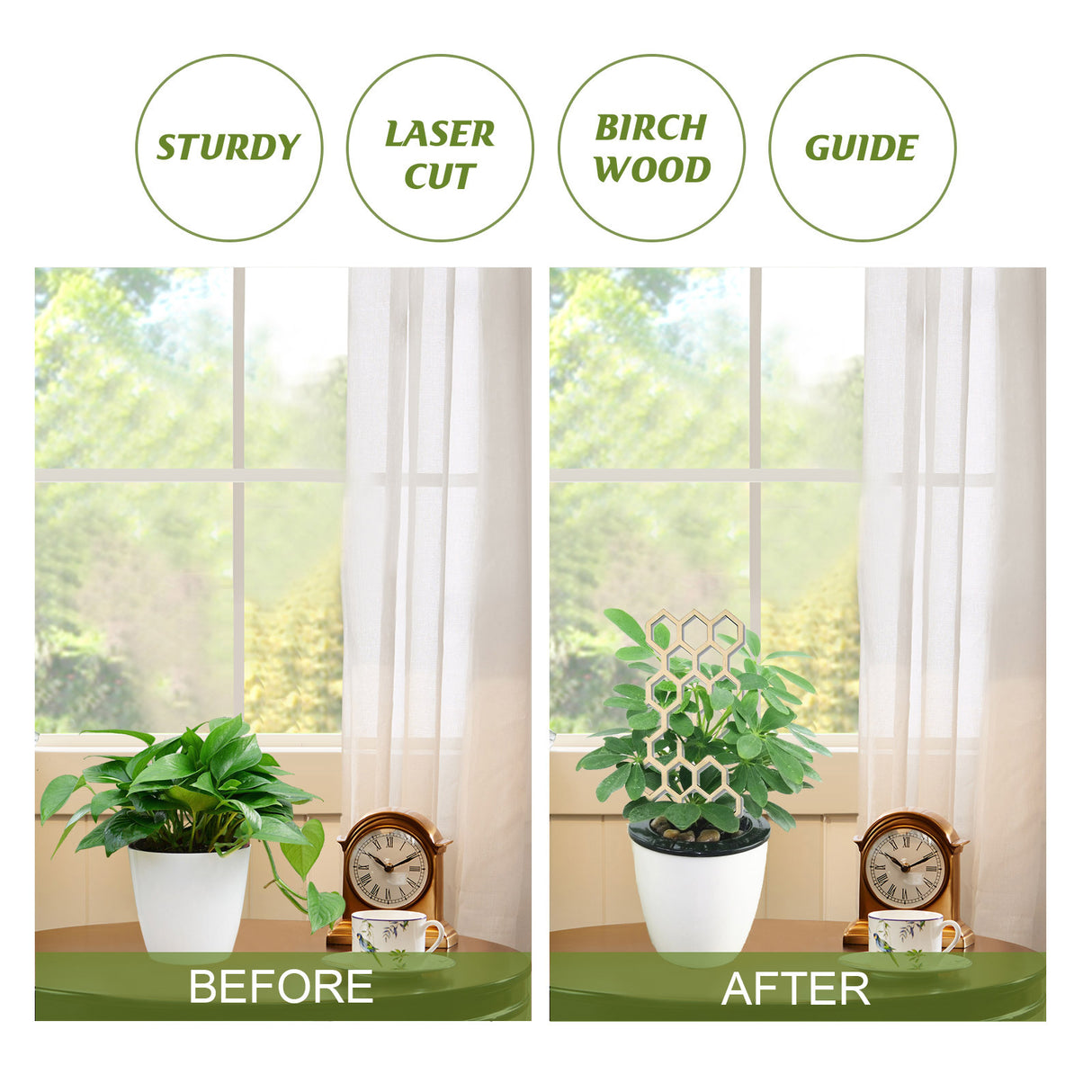 Garden Plant Trellis Home Wooden Pot Climbing Pergola Balcony Decoration Support Flower Arrangement Supports - V.I.P Digital Presence