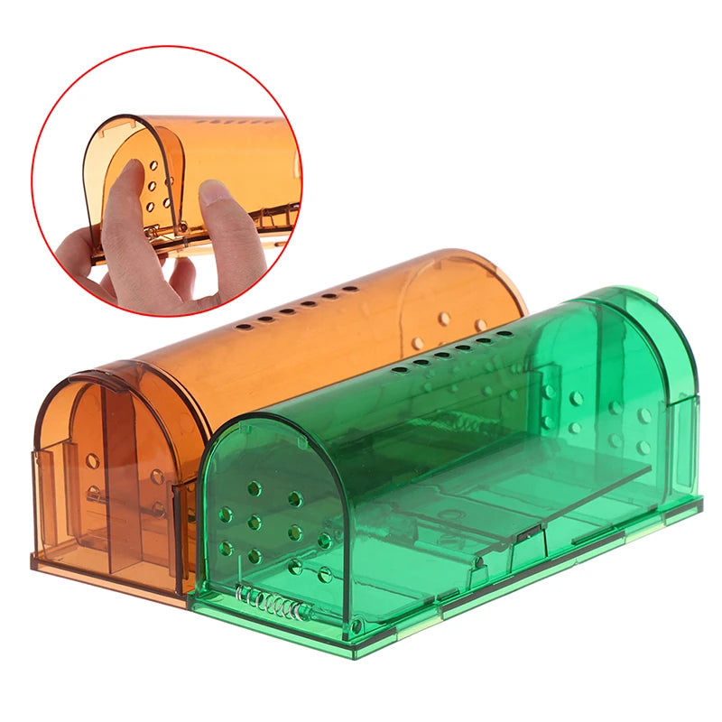 Smart Self-locking Mousetrap Safe Firm Transparent Household Mouse Catcher Control Cage Reusable Mice Rodent Catcher Rat Traps - V.I.P Digital Presence