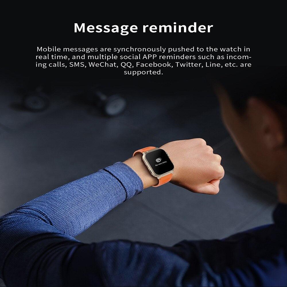 A70 Smart watch 1.96 inch BTCall 600mha SmartWatch for Men Women IP68 Waterproof Heart Rate Fitness Bracelet Sport - V.I.P Digital Presence