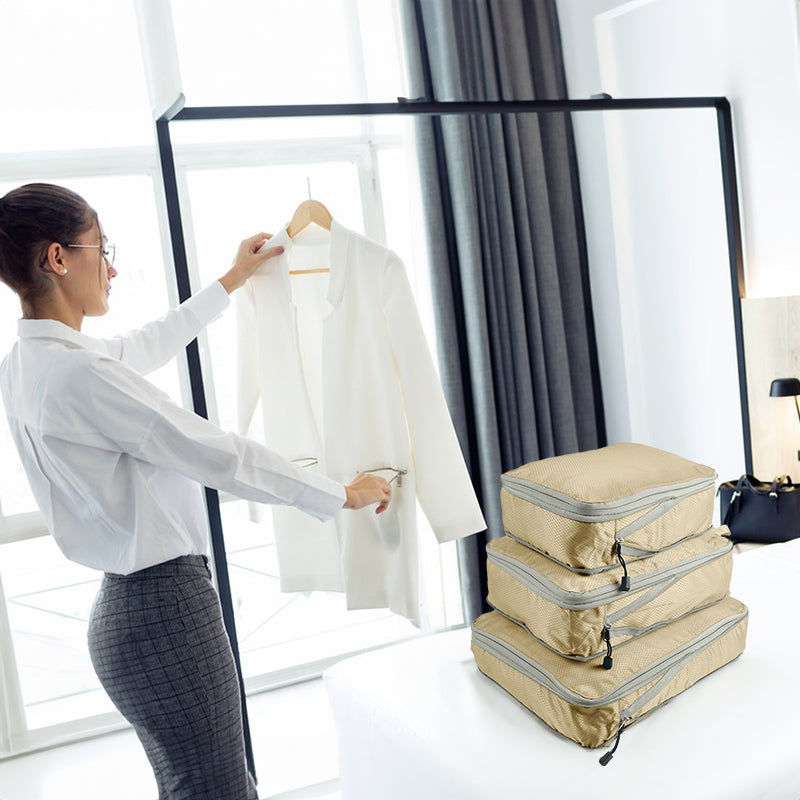 Travel compression packing cubes – ultralight, expandable, for luggage organization - V.I.P Digital Presence