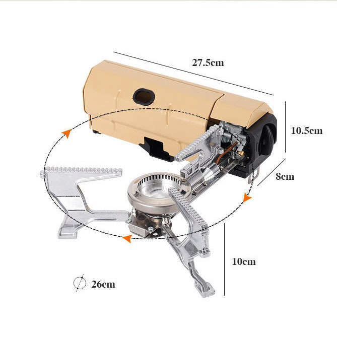 Folding Card Stove Outdoor Camping Picnic Gas Stove Portable Hotpot Stove Tea Cooker - V.I.P Digital Presence